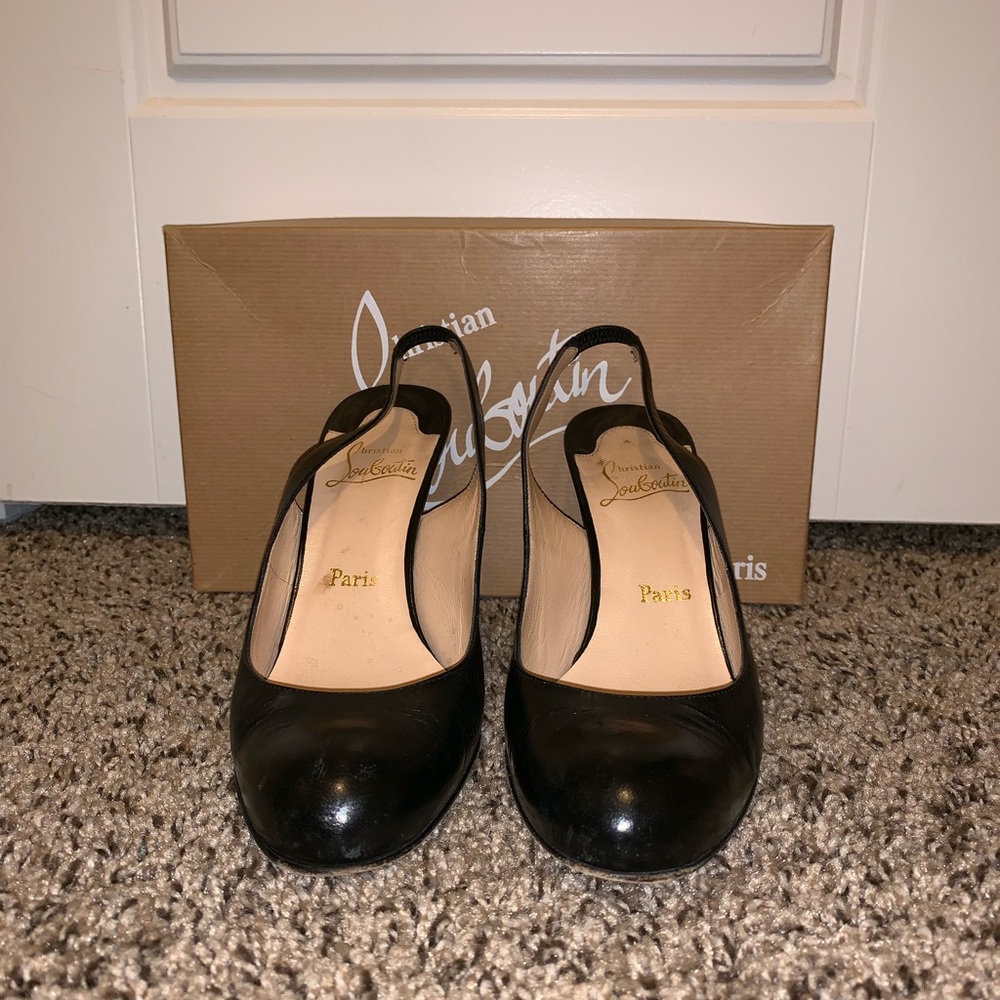 Christian Louboutin Sling Back Pumps